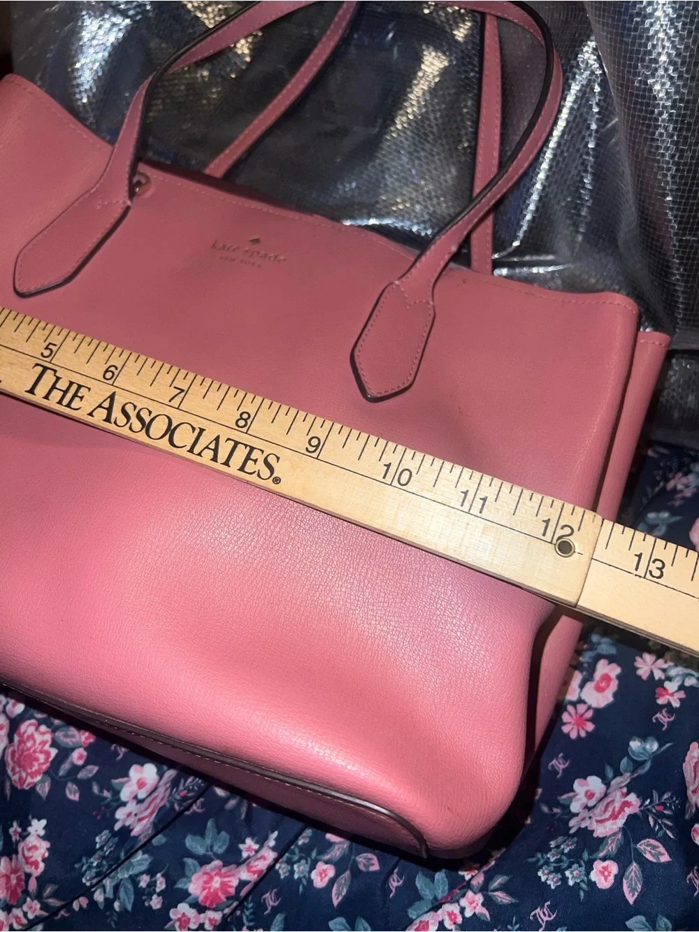 Kate Spade Pink Leather Tote Bag